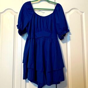 Shein Curve 3x Royal Blue Romper